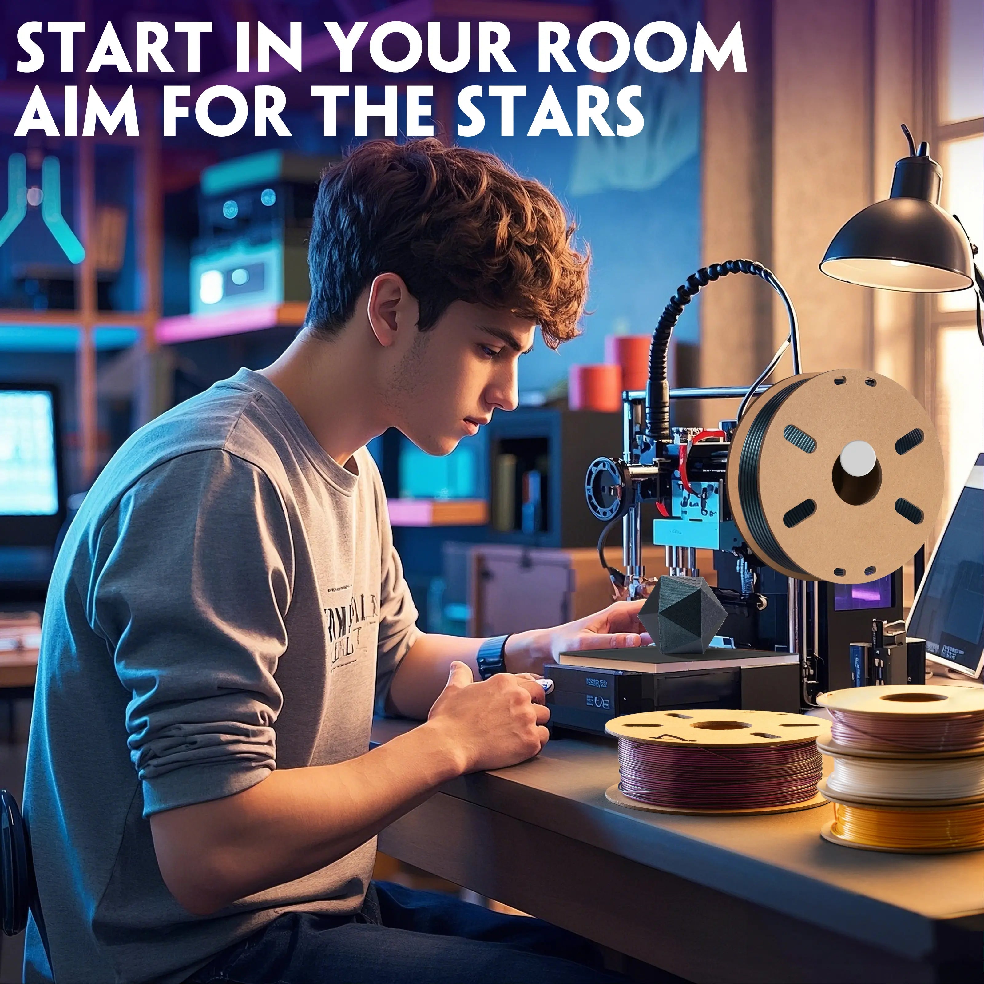 PLA Magic Color 3D Printer Filament - 1.75mm