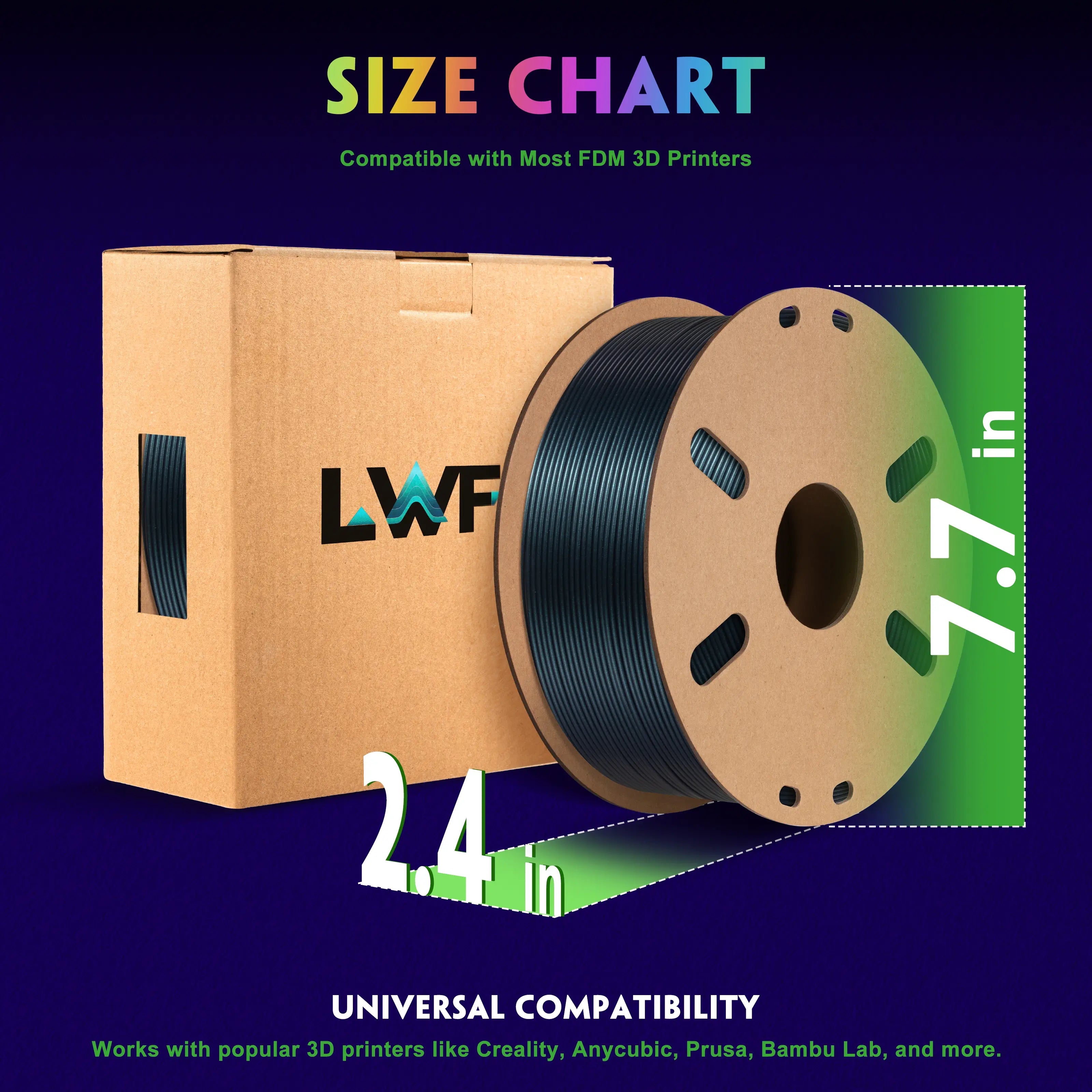 PLA Magic Color 3D Printer Filament - 1.75mm