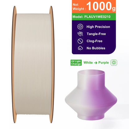 PLA UV Color Change 3D Printer Filament - 1.75mm