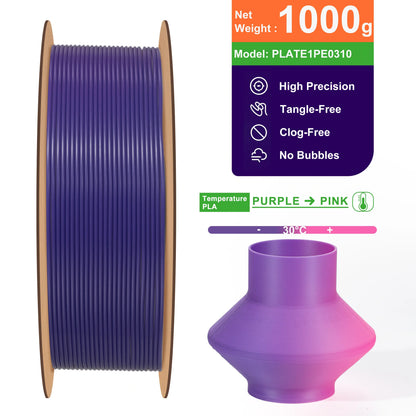 PLA Temperature Color Change 3D Printer Filament - 1.75mm