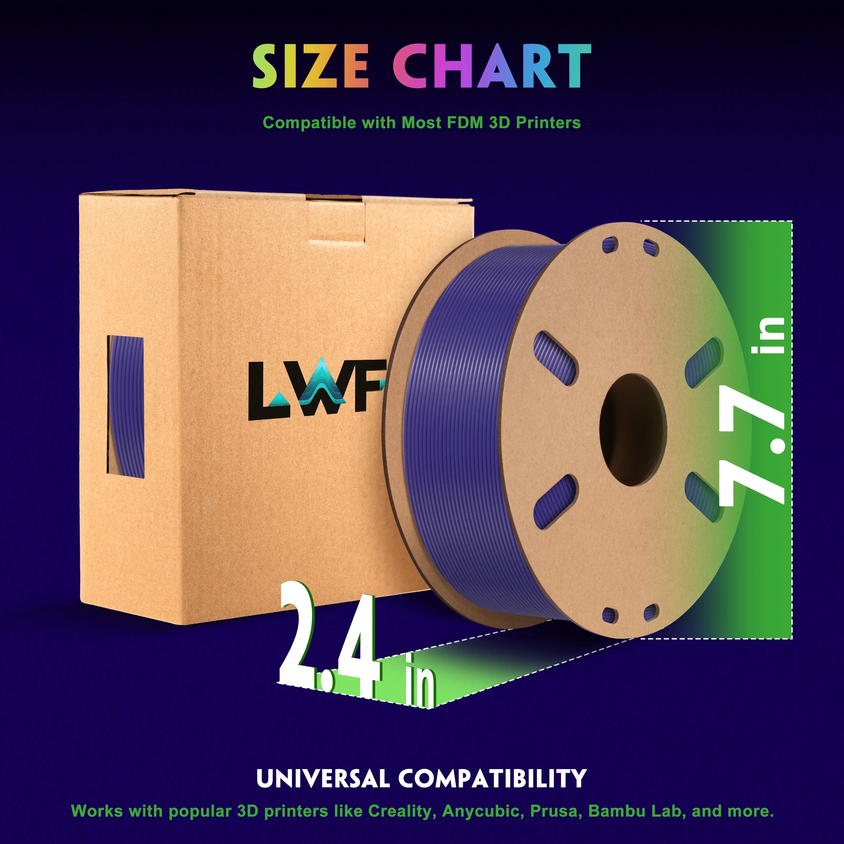 PLA Temperature Color Change 3D Printer Filament - 1.75mm